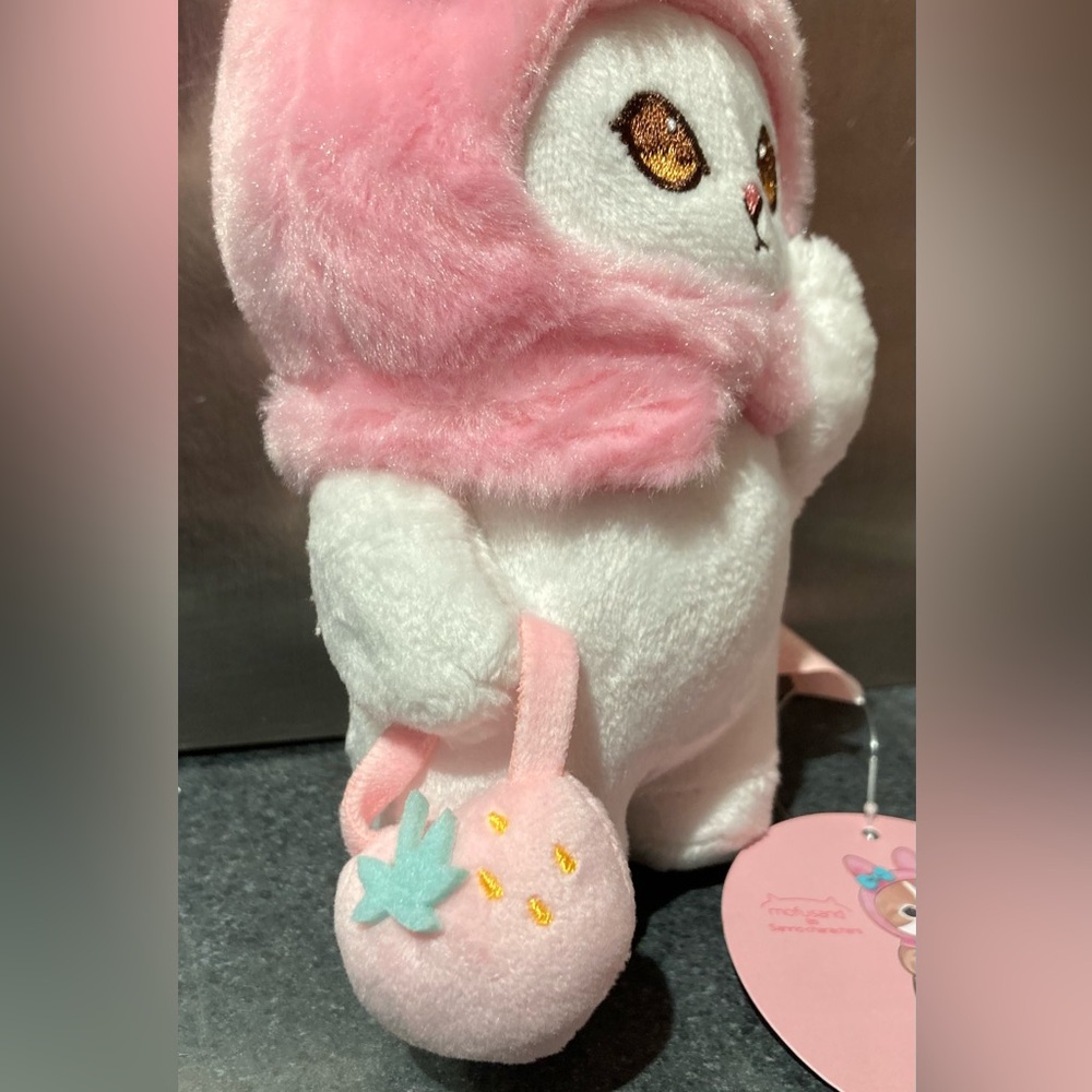 🐰🐱 17cm Sanrio Mofusand Cat Cross-Dressing My Melody Plush Stuff Doll Toy - Picture 6 of 9